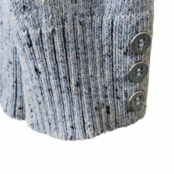 KAREN Scott Sweater Womens Size L Light Blue Heathered Crew Neck Long Sleeve New - Picture 4 of 7